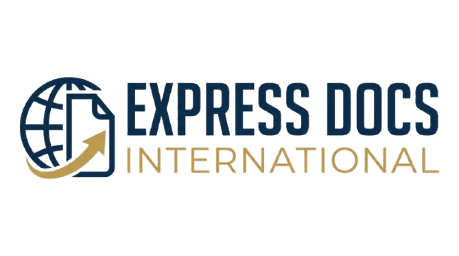 'Express Docs International'. logo